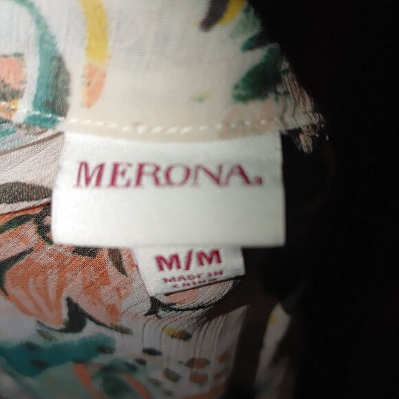 Merona Dress Sheer Swinsuit Beach Cover Up Size Medium - Picture 6 of 6